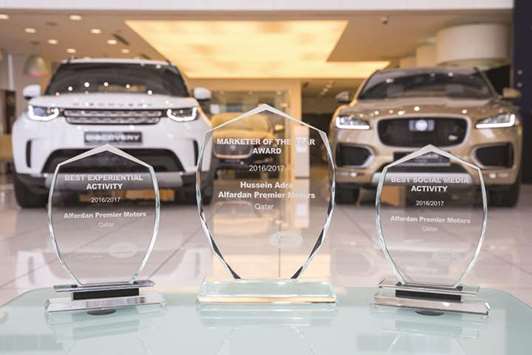Alfardan Premier Motors wins 3 awards from Jaguar Land Rover