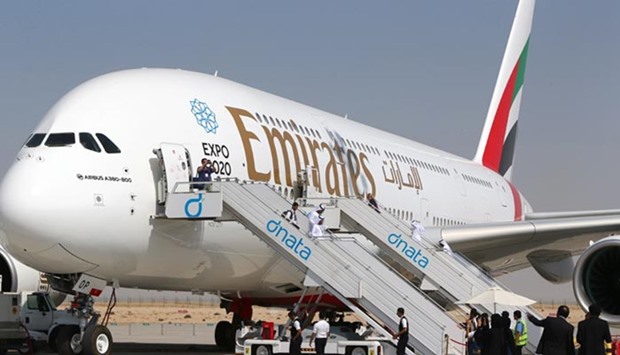Emirates A380 for Doha flight