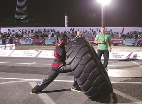 14 competitors participate for Qatars Strongest Man