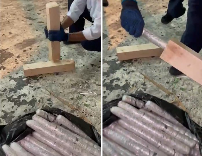 81kg hashish hidden inside wooden pallets seized