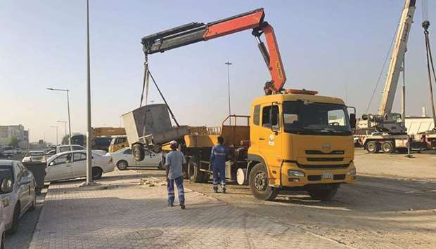 Abandoned vehicles removed at Al Rayyan