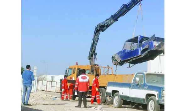 Abandoned vehicles removed in Al Shamal Municipality