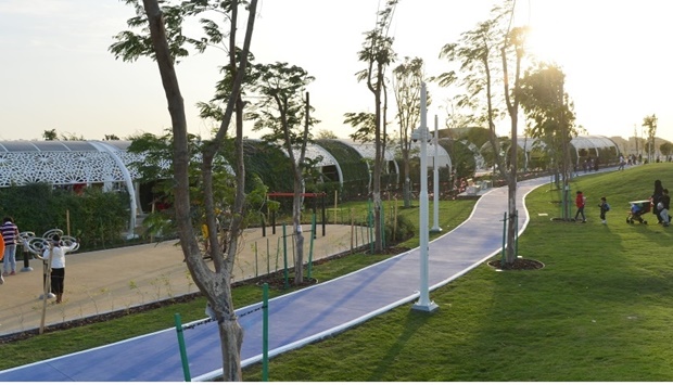 Al Gharrafa Park with region's first air-conditioned pedestrian tracks is now open