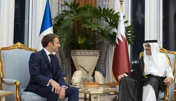 Amir holds talks with French president