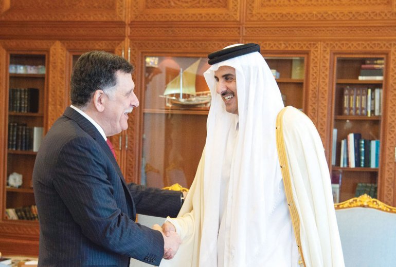 Amir meets Libya Presidential Council Chairman