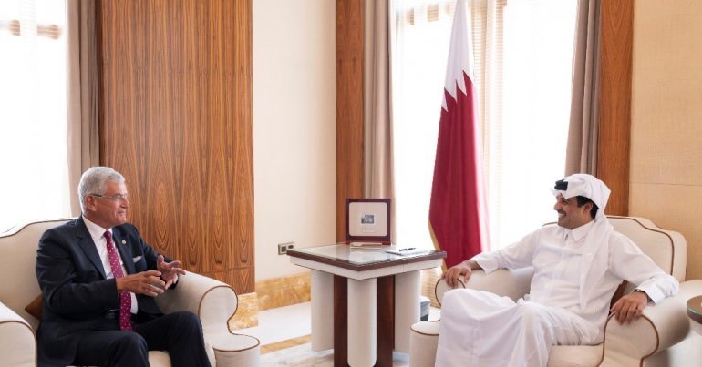 Amir meets President of 75th Session of General Assembly