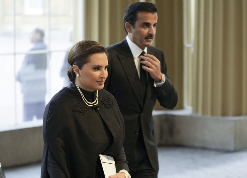 Amir, Sheikha Jowaher attend reception ceremony hosted by King Charles III
