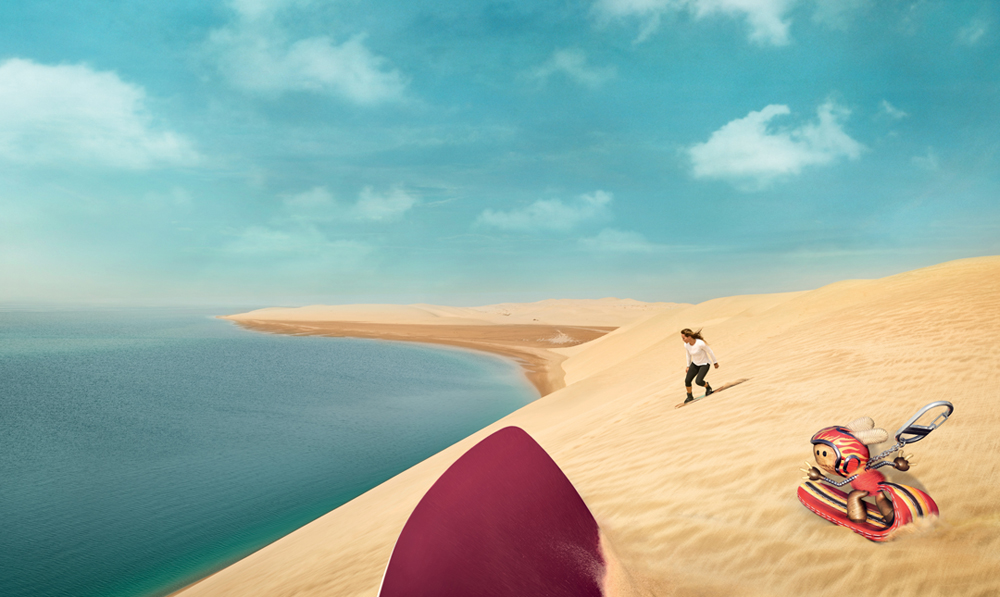 Animated characters serve as tour guides in Qatar Tourism's biggest promotional campaign