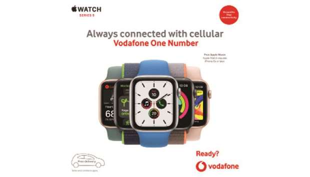 Apple Watch Series 5 with built-in cellular arrives at Vodafone Qatar