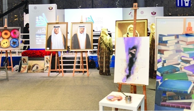 Artworks at book fair highlight Qatar culture, environment
