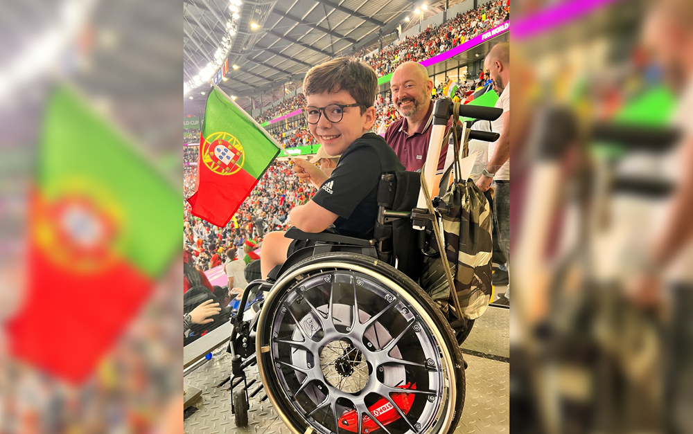 Boy with cerebral palsy visits 4 World Cup stadiums