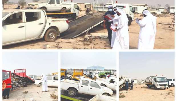 Campaign to remove abandoned vehicles begins in Al Khor and Al Thakhira Municipality