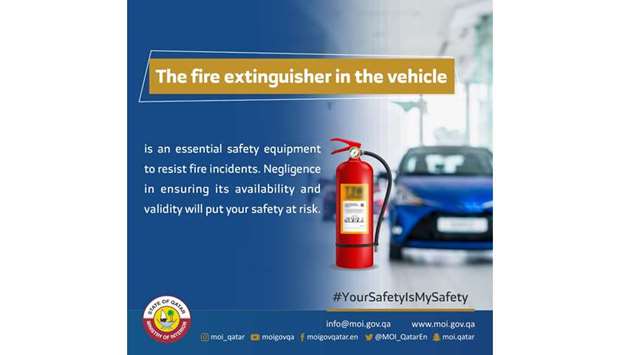 Car fire extinguisher vital: MoI
