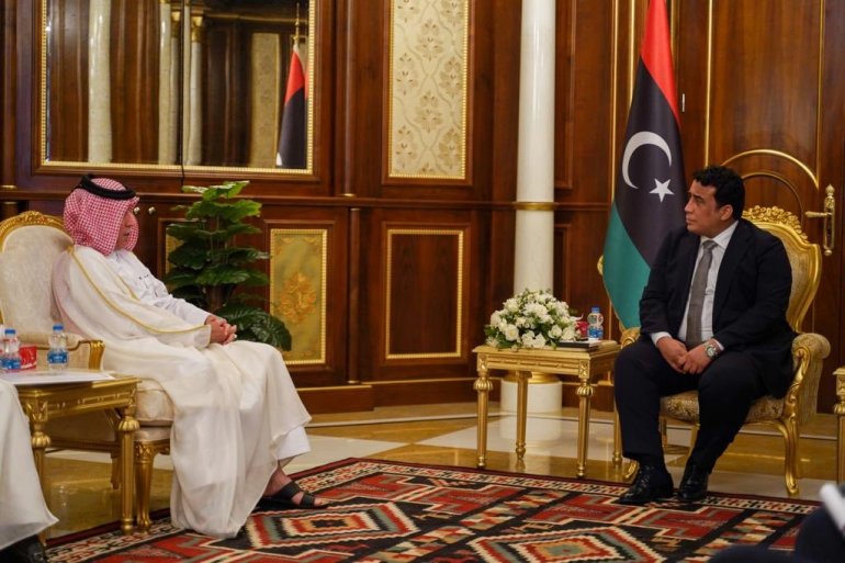 Chairman of the Presidential Council of Libya meets the Minister of State for Foreign Affairs