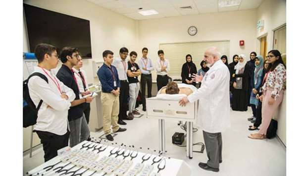 College-bound students explore careers in medicine at WCM-Q