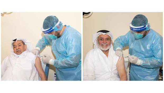 Community dignitaries receive Covid-19 vaccine among priority groups