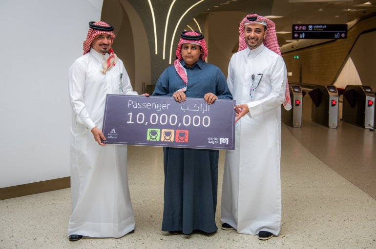 Doha Metro welcomes 10 millionth passenger