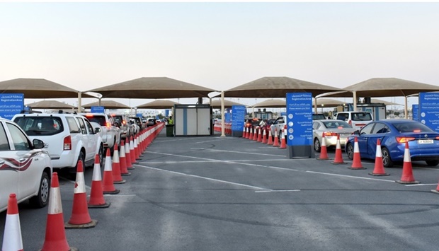 Drive-through PCR test facility opens in Lusail