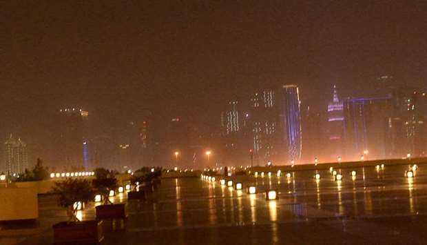 Dust brings down visibility, cold continues