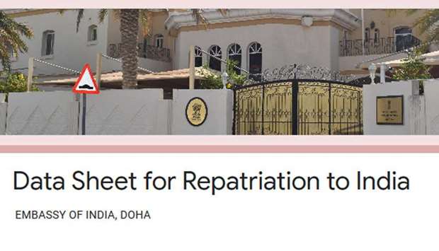Embassy collecting data for repatriation to India