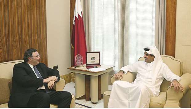 Emir, PM meet Total chairman