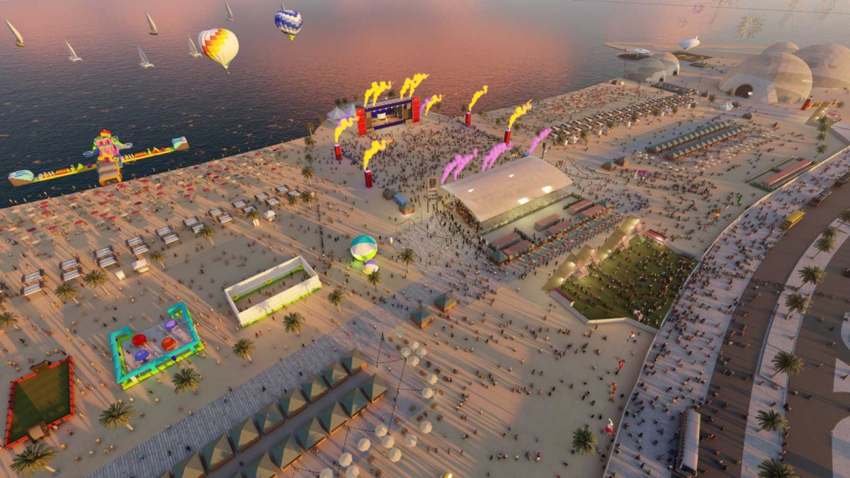 Entertainment beach to open for fans in Lusail during World Cup