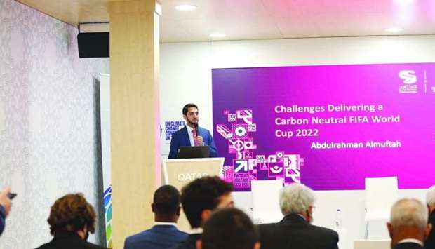 Environment Ministry gives presentation at COP26 Qatar Pavilion