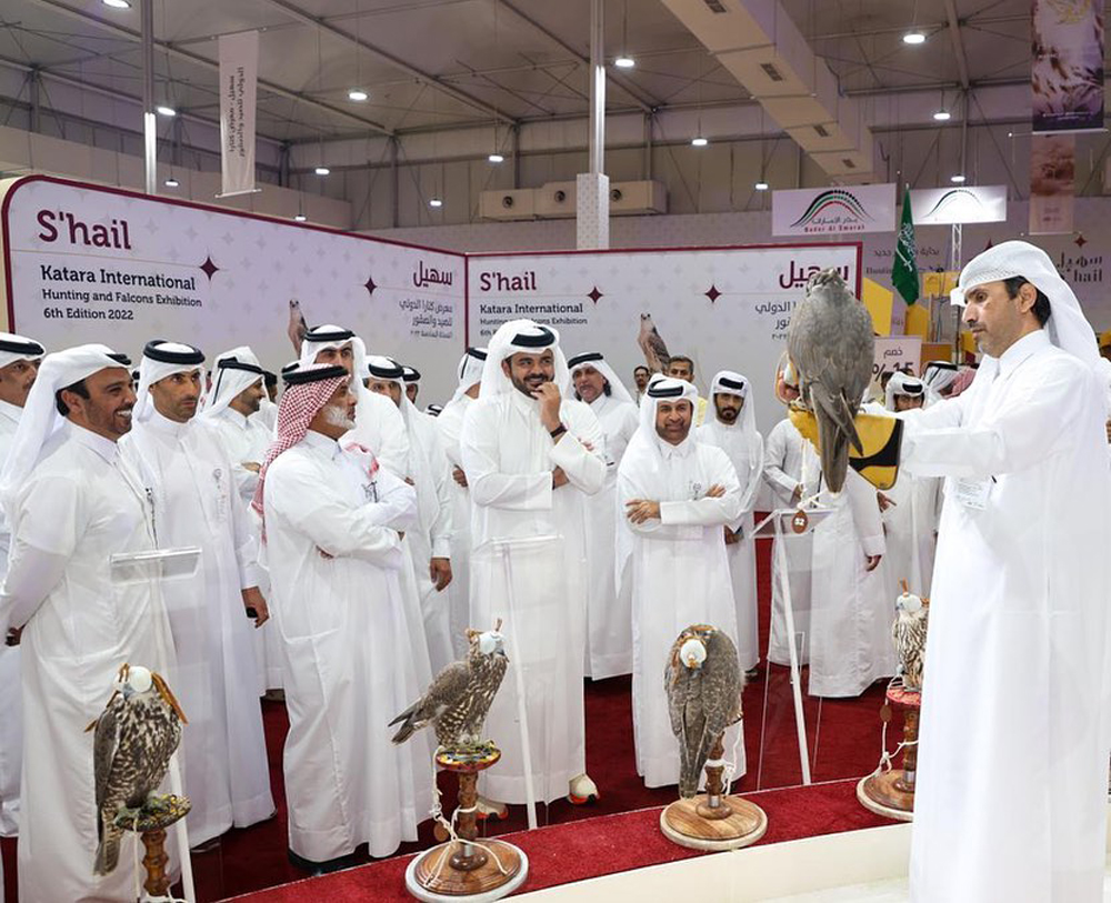 Falcons, hunting exhibition opens at Katara