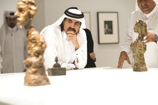 Father Emir visits Picasso exhibition