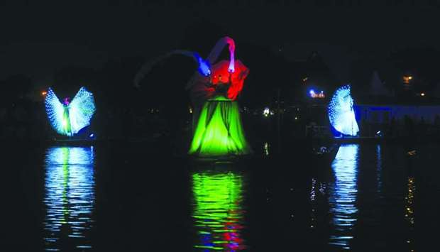 Festival transforms Aspire Lake into stunning piece of art, enthrals visitors
