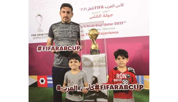 FIFA Arab Cup Trophy Experience at Aspire Park