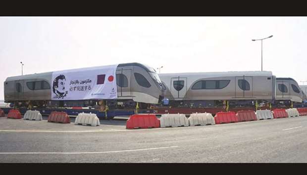 First batch of Doha Metro trains arrives