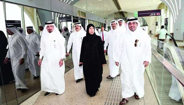 Health Minister takes Doha Metro