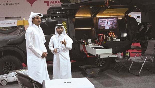 His Highness The Amir visits S'hail 2022 - Katara International Hunting and Falcons Exhibition