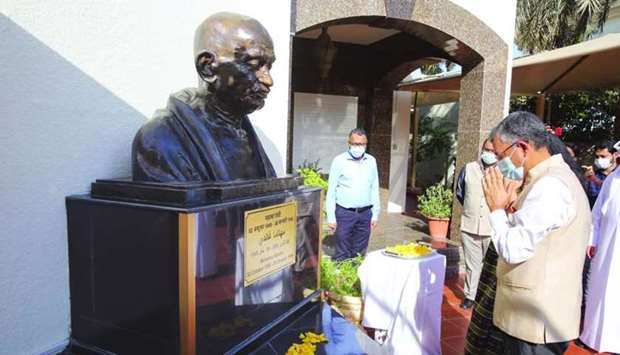 Indian embassy marks 152nd birth anniversary of Mahtma Gandhi