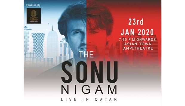 Indian singer Nigamقs concert on Jan 23