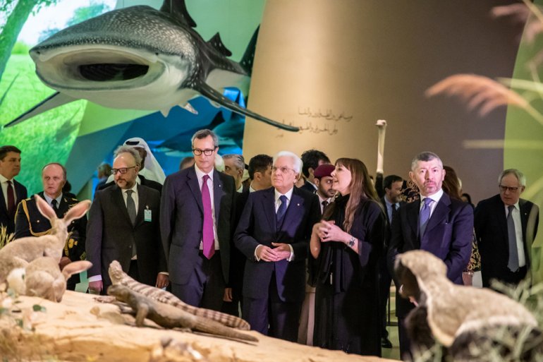 Italian President visits National Museum of Qatar