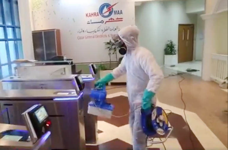 Kahramaa disinfects facilities to curb spread of COVID-19
