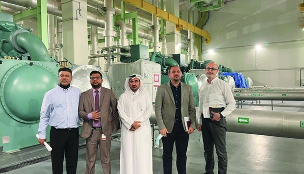 Kahramaa team visits district cooling station at Doha Oasis