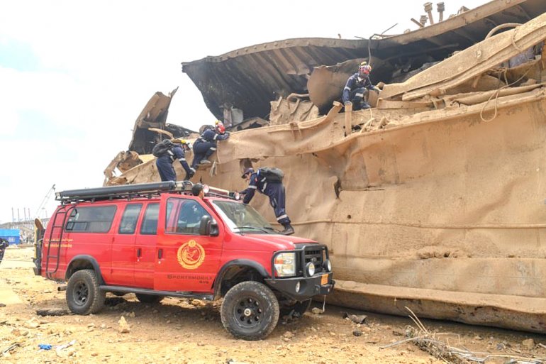 Lekhwiya’s Search and Rescue Team commences operation in Lebanon