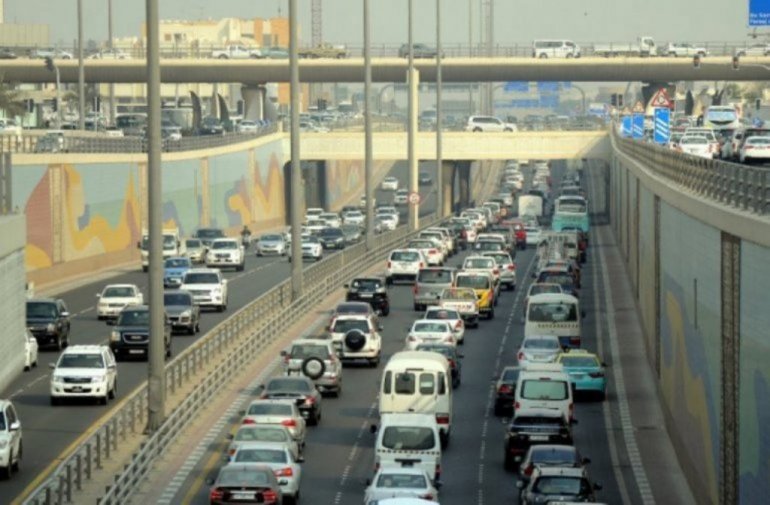 Maps of roads closed for trucks and buses during Gulf Cup