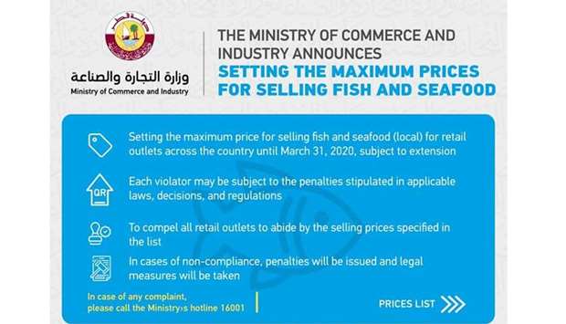 MoCI sets max prices for fish, fruits, veg