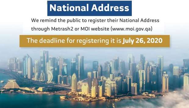 MoI reminder on National Address registration as deadline nears