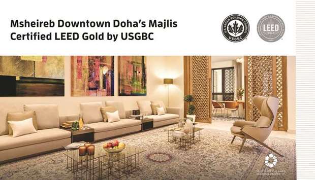 Msheireb Townhouses' Majalis awarded prestigious LEED Gold Certification
