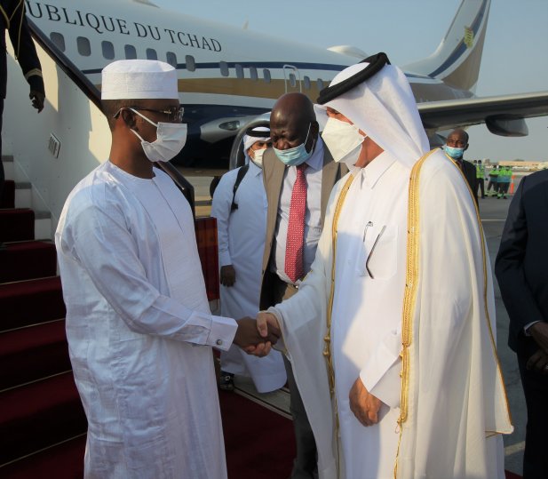 President of Transitional Military Council of Chad arrives in Doha