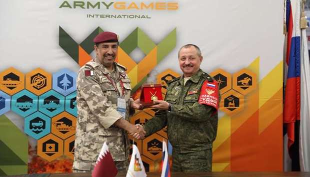 Qatar Armed Forces delegation in Russia
