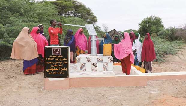 Qatar Charity drilled 163 wells in Somalia last year