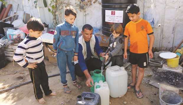 Qatar Charityقs water projects assist 7,000 families in Gaza