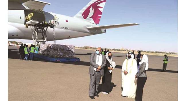 Qatar medical aid shipment arrives in Khartoum