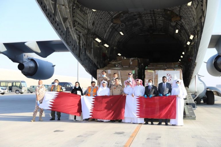 Qatar sends urgent medical assistance to Somalia to support efforts to combat corona pandemic